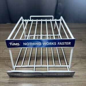 TUMS Nothing Works Faster Wire Display Rack 10x10x4 Retail Store Shelf Organizer